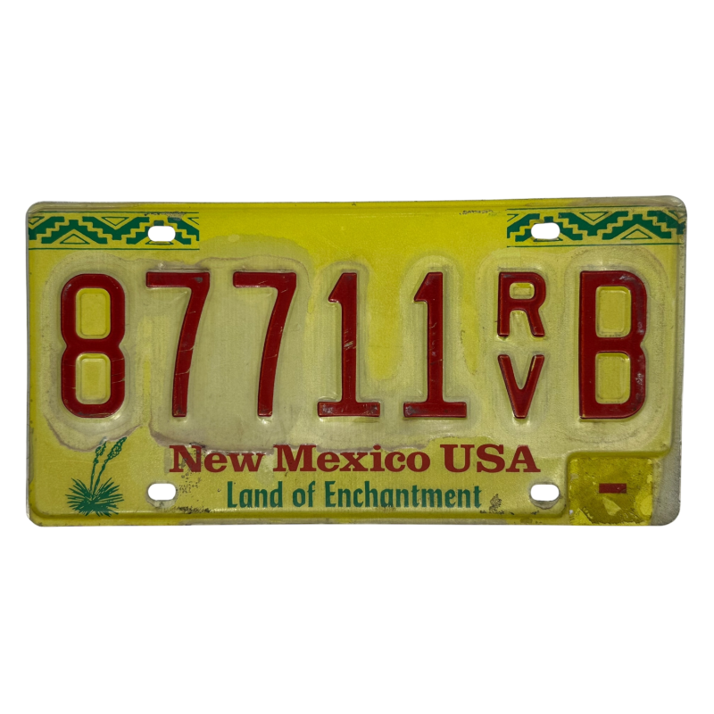 New Mexico license plate
