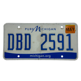 Michigan license plate