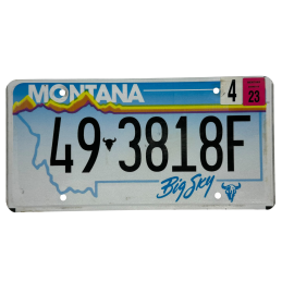 Montana license plate