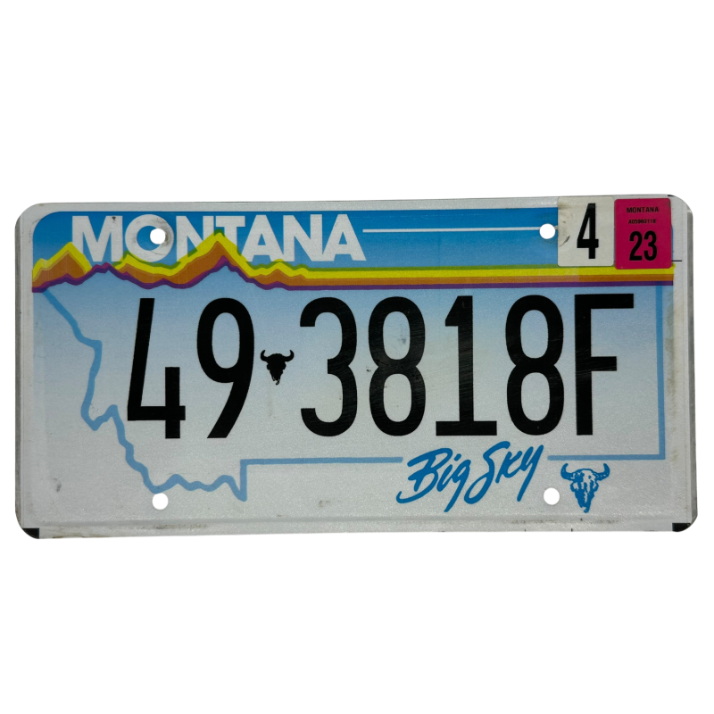 Montana license plate