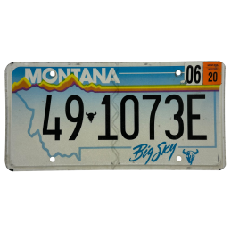 Montana license plate