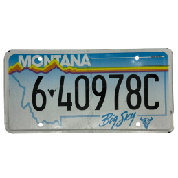 Montana license plate