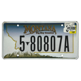 Montana license plate