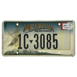 Montana license plate