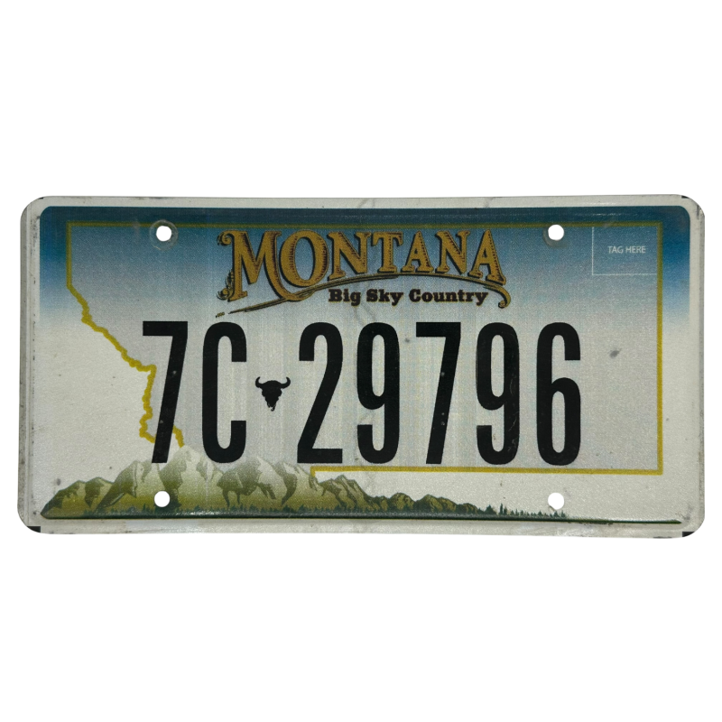 Montana license plate