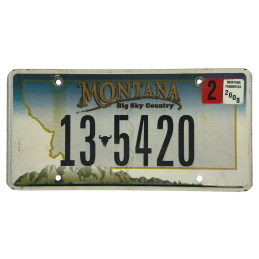 Montana license plate
