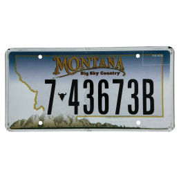 Montana license plate