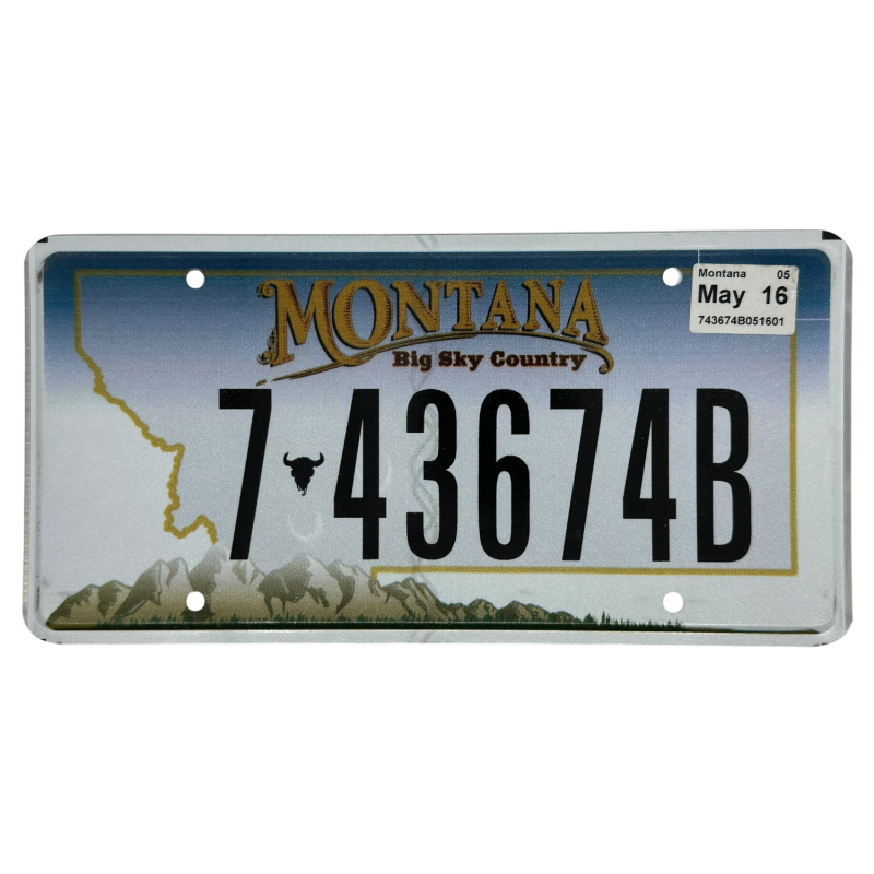 Montana license plate
