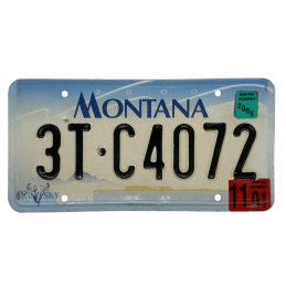 Montana license plate