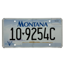 Montana license plate