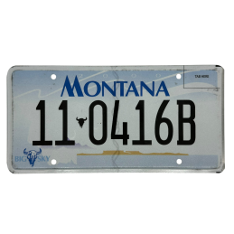 Montana license plate
