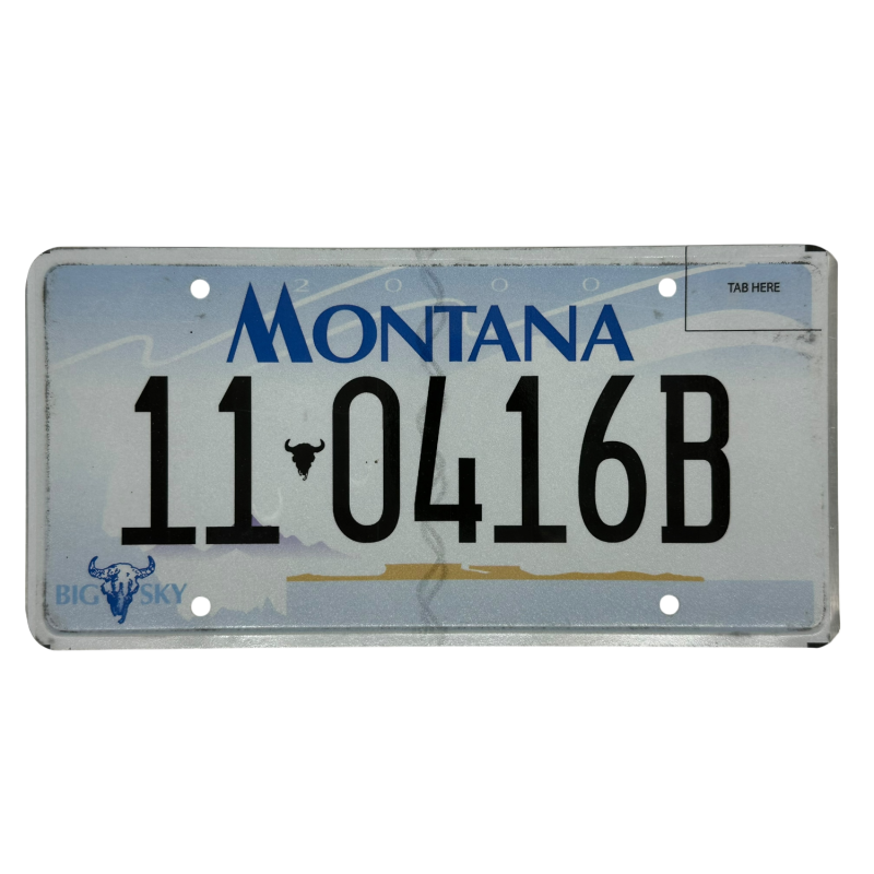 Montana license plate