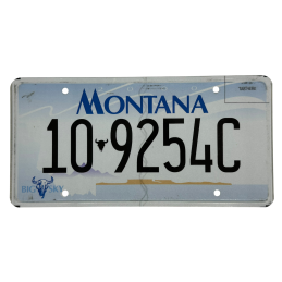 Montana license plate
