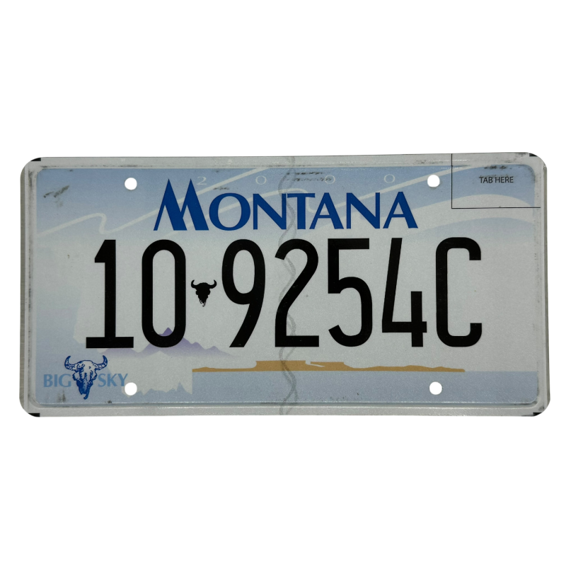 Montana license plate