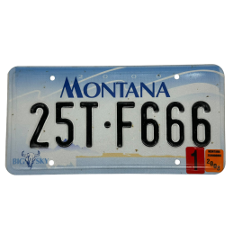 Montana license plate