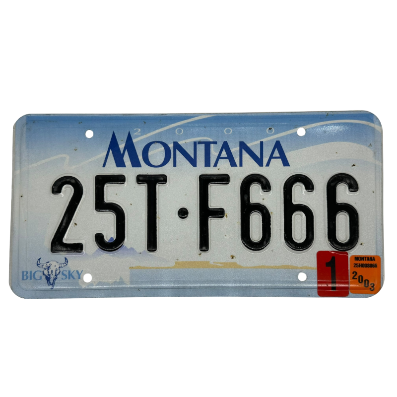 Montana license plate