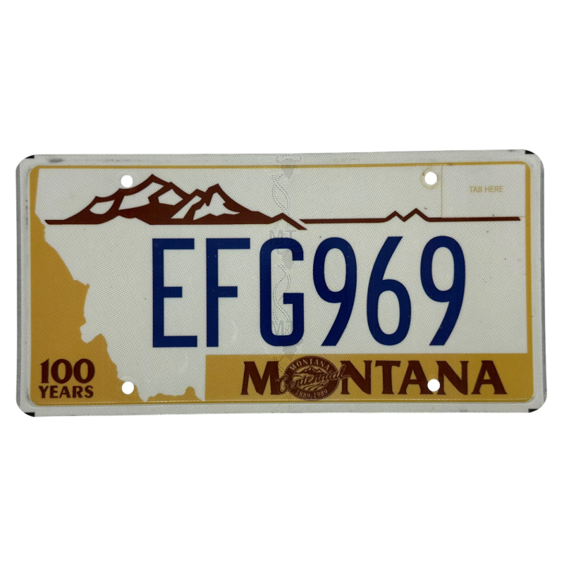 Montana license plate Montana license plate