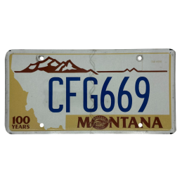 Montana license plate