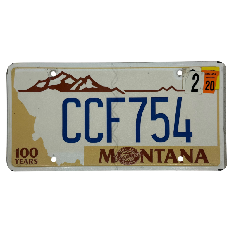 Montana license plate
