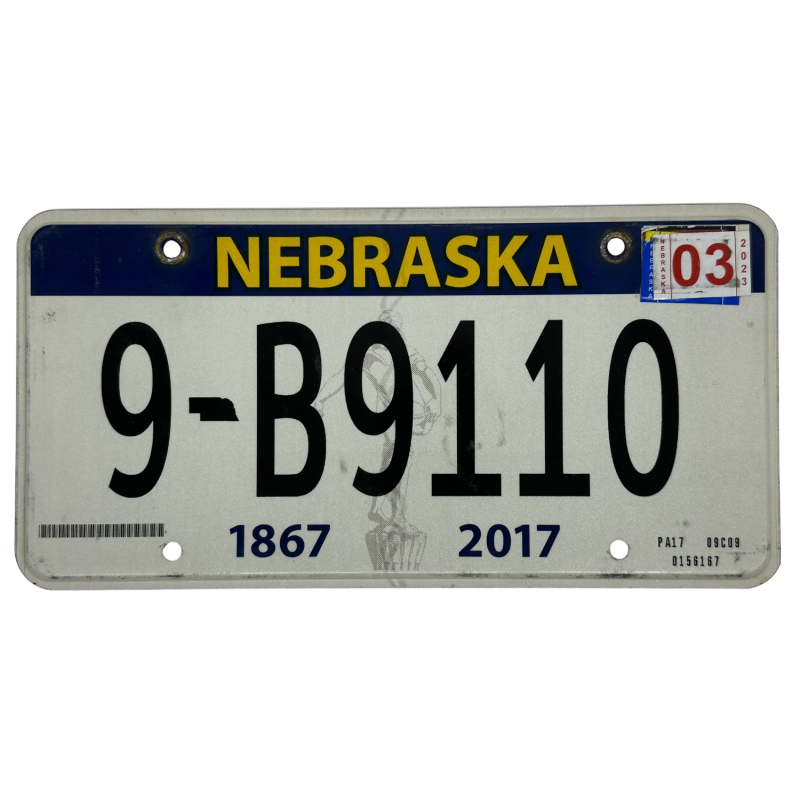 Nebraska valstybinio numerio ženklas Nebraska valstybinio numerio ženklas