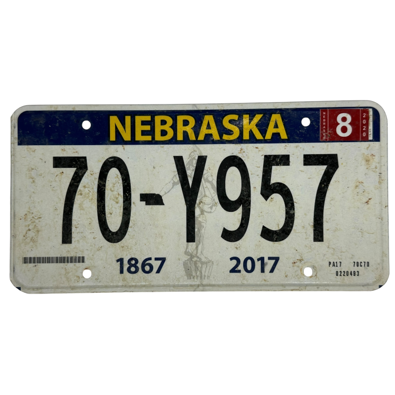 Nebraska license plate