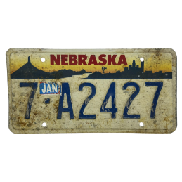 Nebraska license plate
