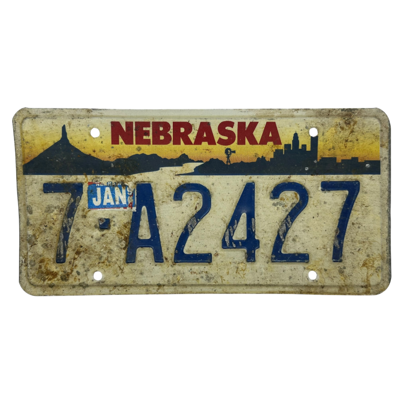 Nebraska license plate