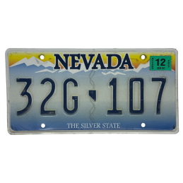 Nevada license plate
