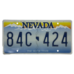 Nevada license plate
