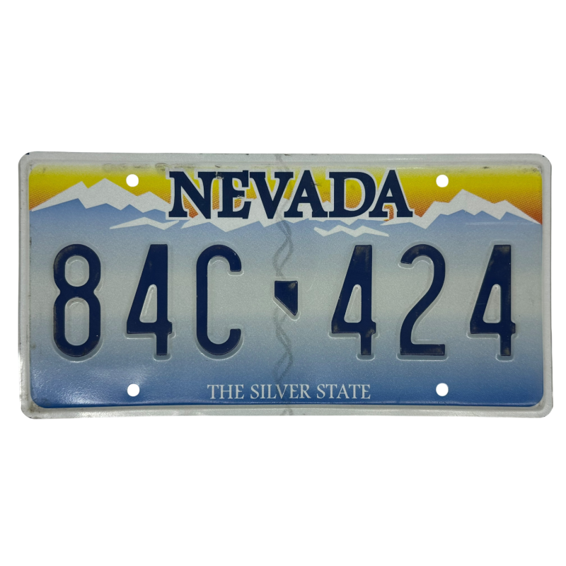 Plaque d'immatriculation du Nevada Plaque d'immatriculation du Nevada