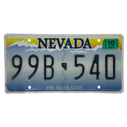 Nevada license plate