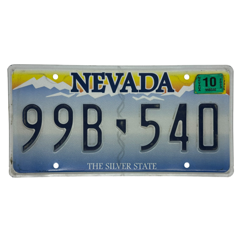 Nevada license plate