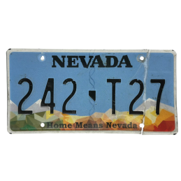 Nevada license plate