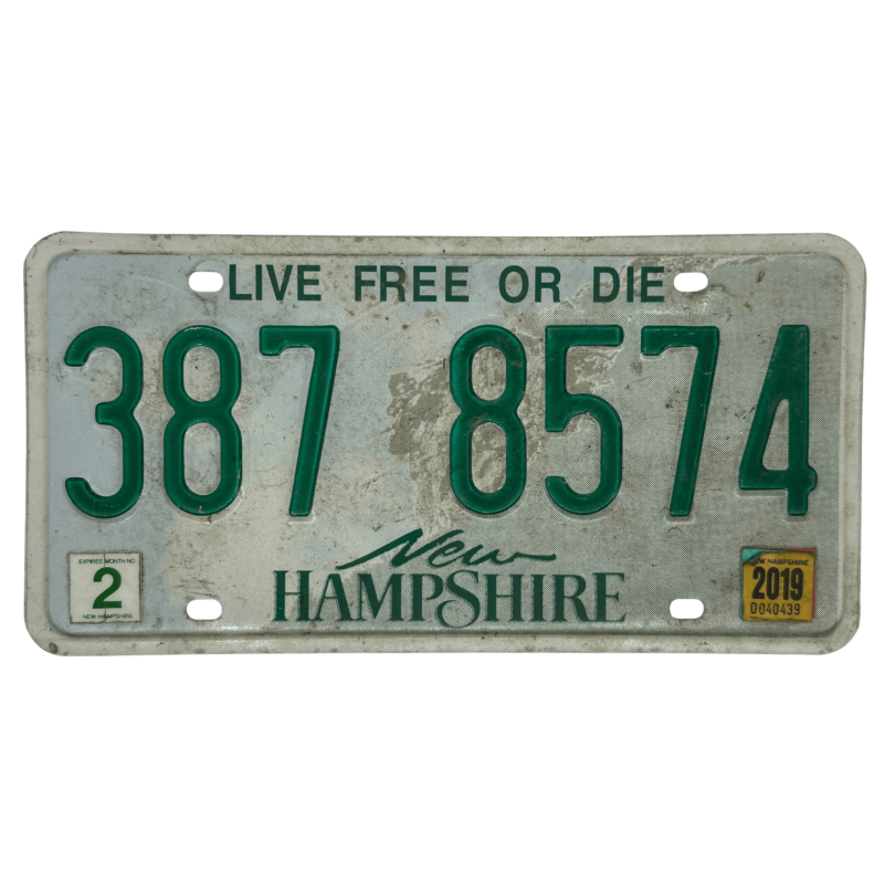 New Hampshire license plate