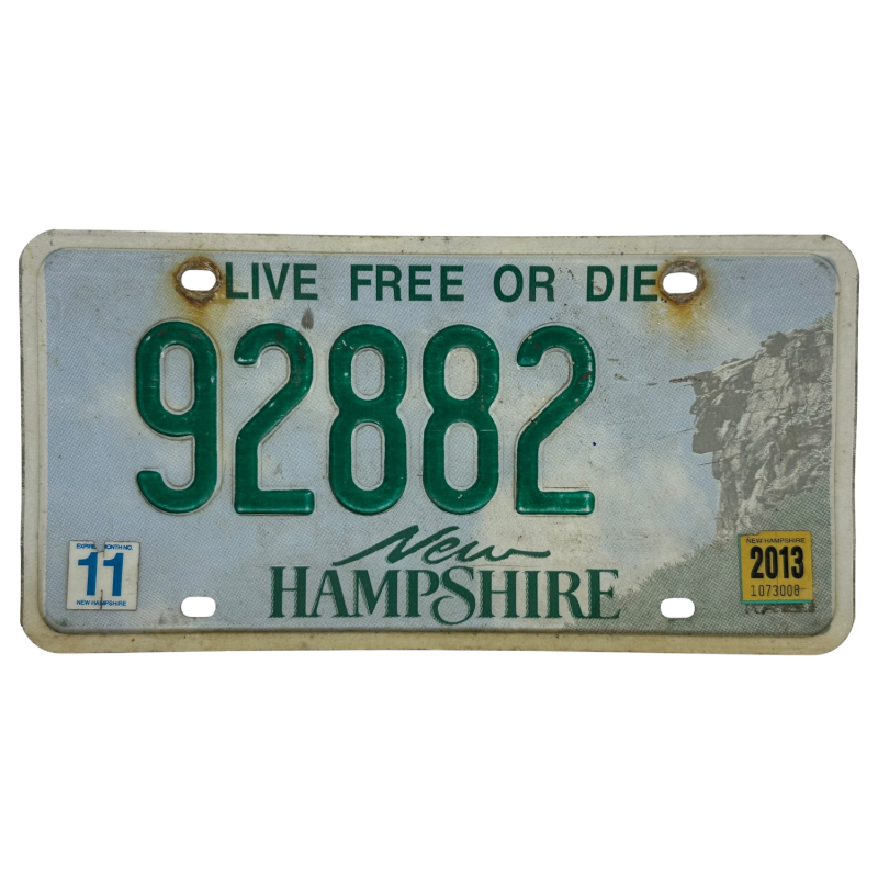 New Hampshire license plate