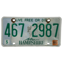 New Hampshire license plate