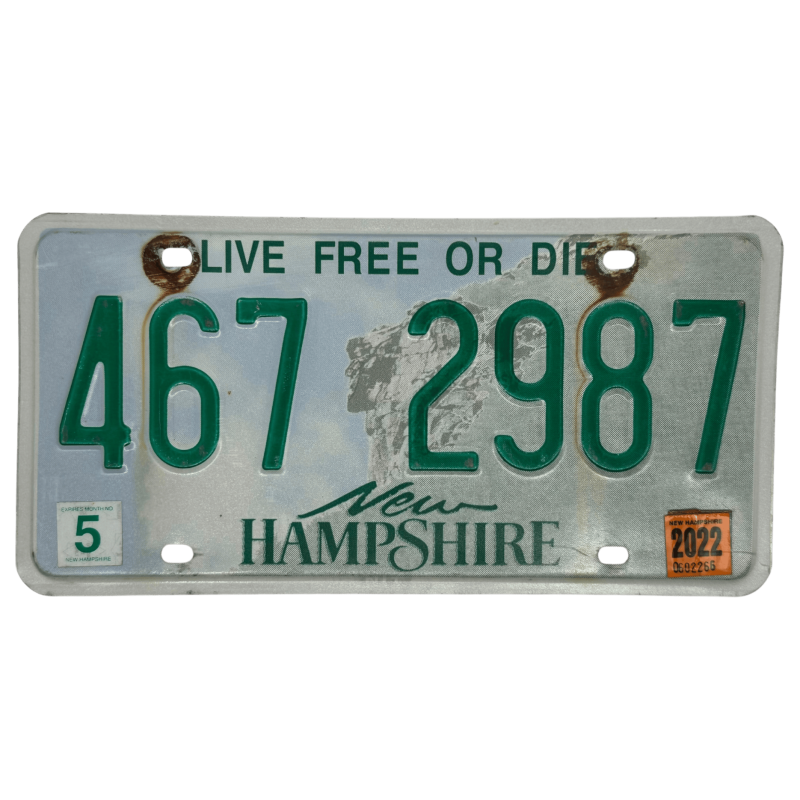 New Hampshire license plate New Hampshire license plate