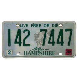 New Hampshire license plate