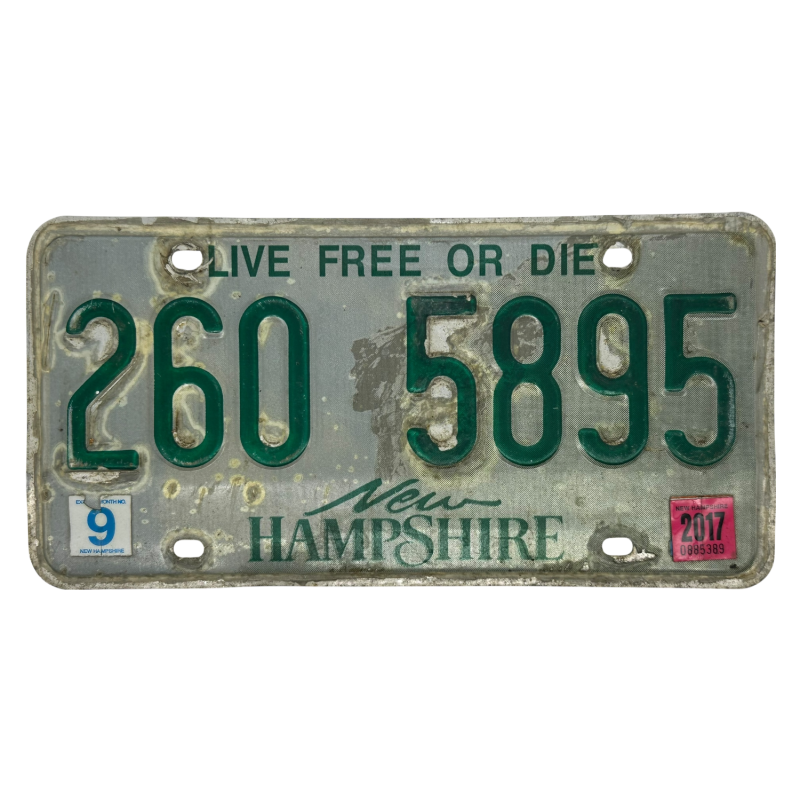 New Hampshire license plate