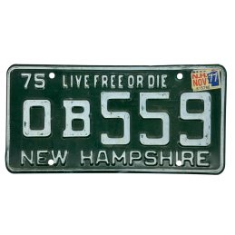 New Hampshire license plate