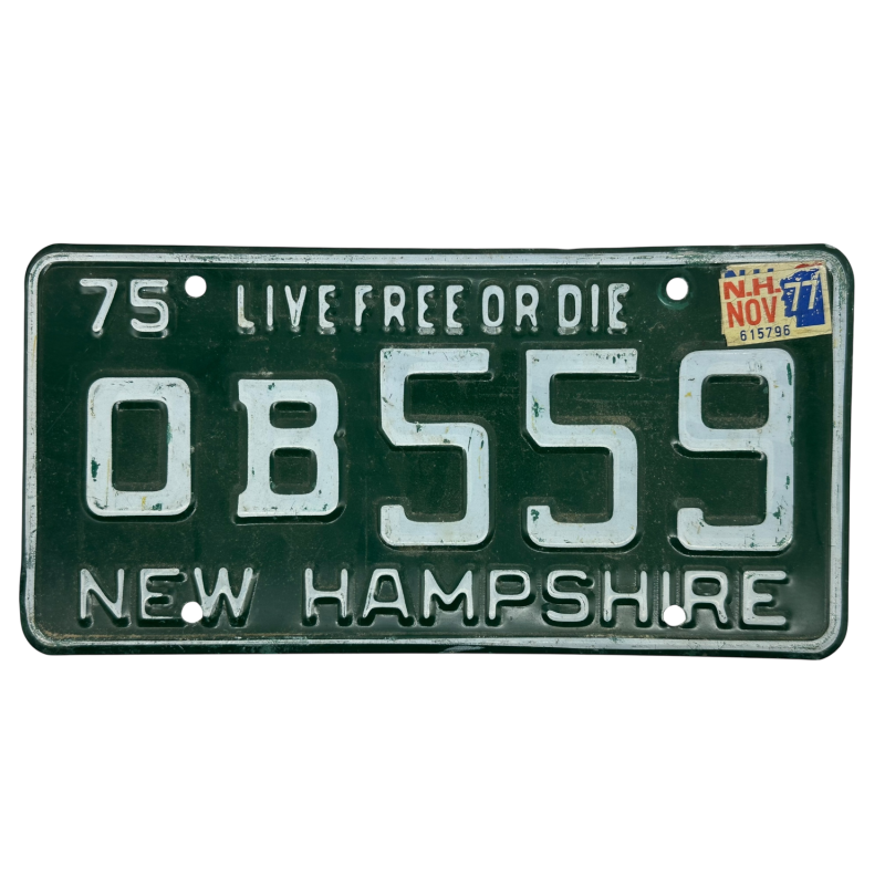 New Hampshire license plate