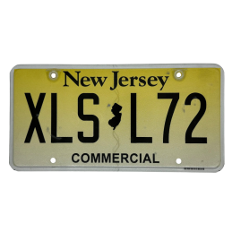 New Jersey license plate
