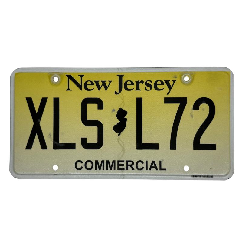 New Jersey license plate