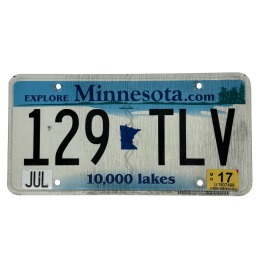 Minnesota license plate
