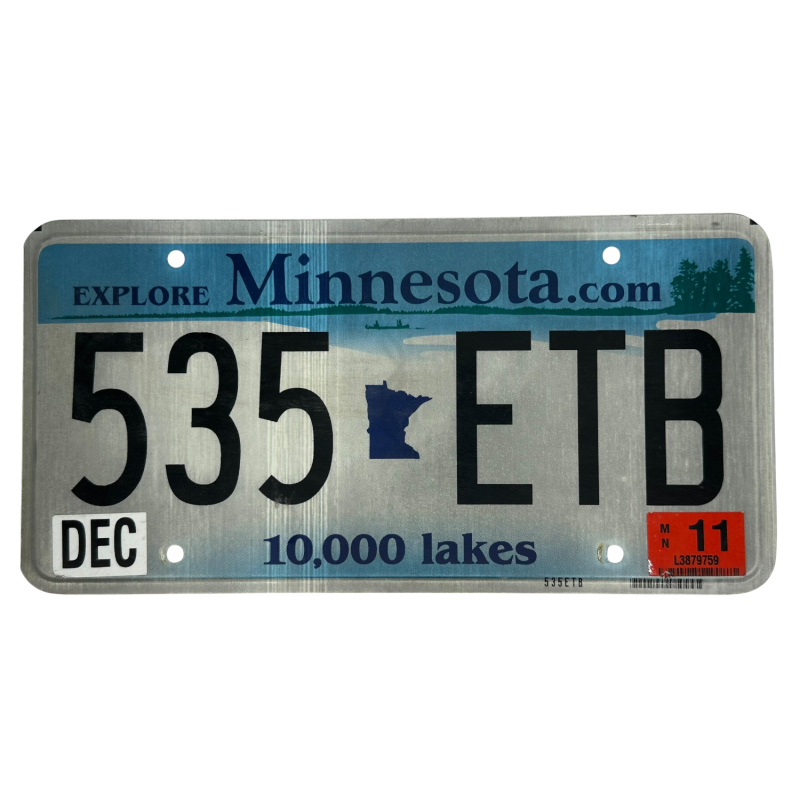 Minnesota license plate Minnesota license plate
