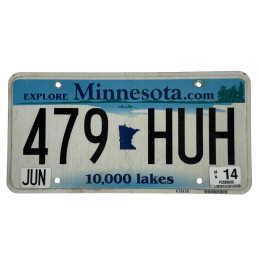 Minnesota license plate