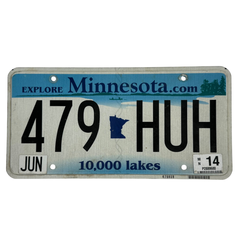 Minnesota license plate