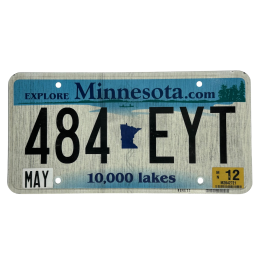 Minnesota license plate