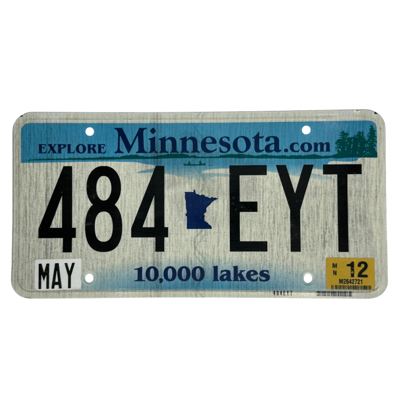 Minnesota license plate Minnesota license plate