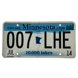 Minnesota license plate